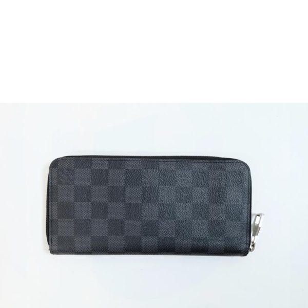 74069 2 Louis Vuitton Zippy Wallet Vertical Damier Wallet Graphite