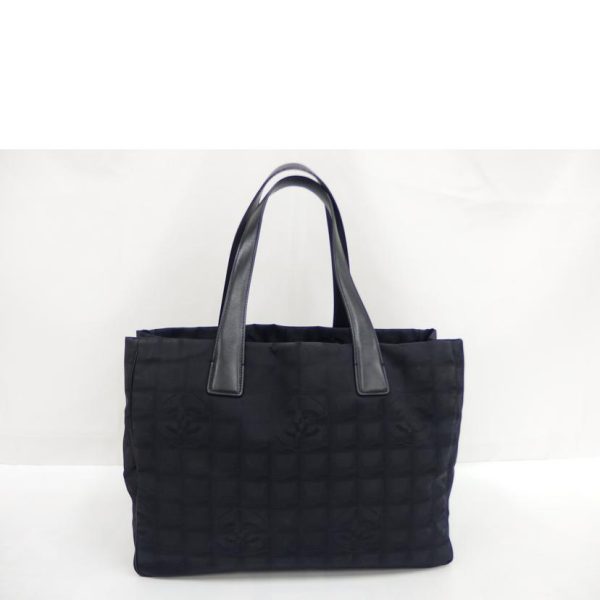 74079 2 Chanel Travel Line Tote Bag Black