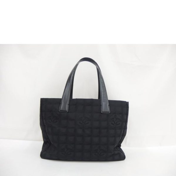 74086 2 Chanel Travel Line Tote Bag Black