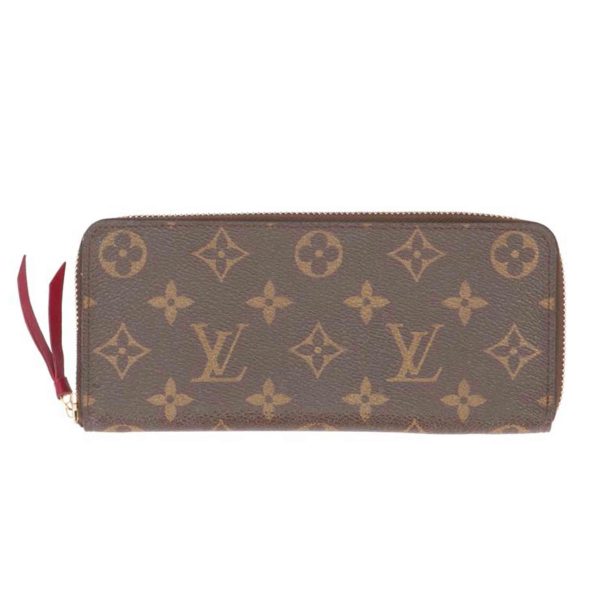 74124 1 Louis Vuitton Portefeuille Clemence MG Wallet Fuchsia