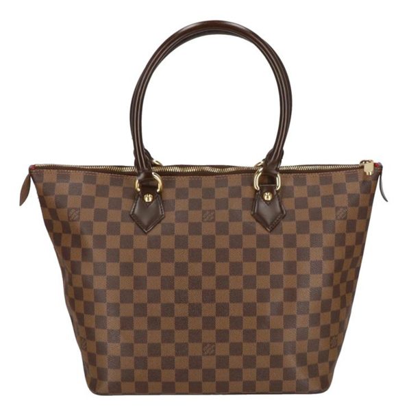 74155 1 Louis Vuitton Saleya MM Damier Ebene Tote Bag Brown