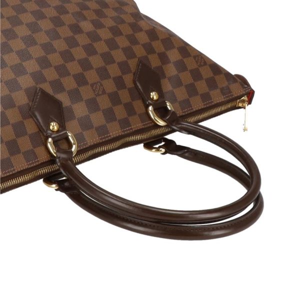 74155 3 Louis Vuitton Saleya MM Damier Ebene Tote Bag Brown