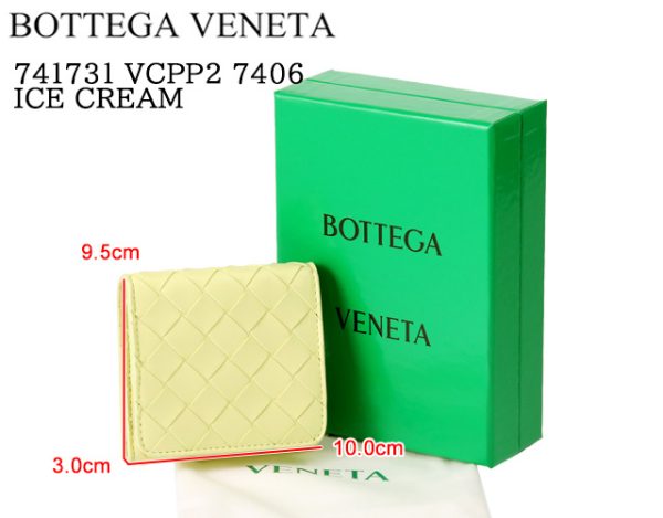 741731 vcpp2 7406 1 BOTTEGA VENETA Intrecciato Compact Trifold wallet coin card holder