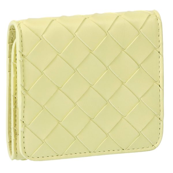 741731 vcpp2 7406 BOTTEGA VENETA Intrecciato Compact Trifold wallet coin card holder