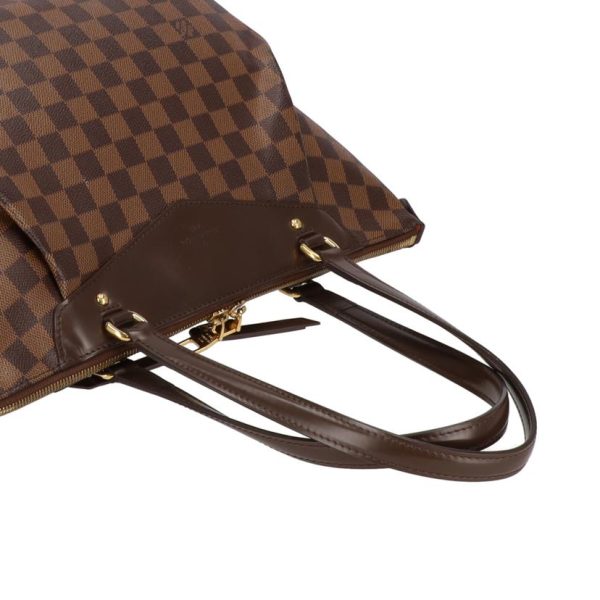 74179 3 Louis Vuitton Westminster GM Damier Ebene Tote Bag Brown