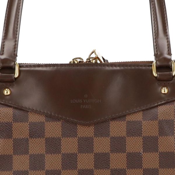 74179 5 Louis Vuitton Westminster GM Damier Ebene Tote Bag Brown