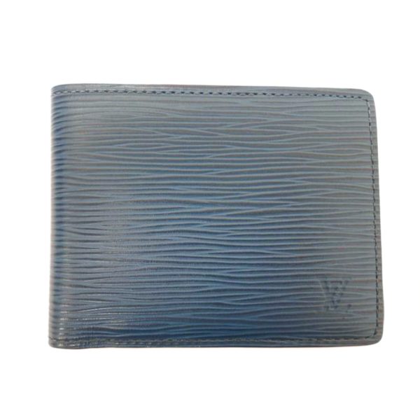 74182 1 Louis Vuitton Portefeuil Multiple Wallet Epi Blue Select