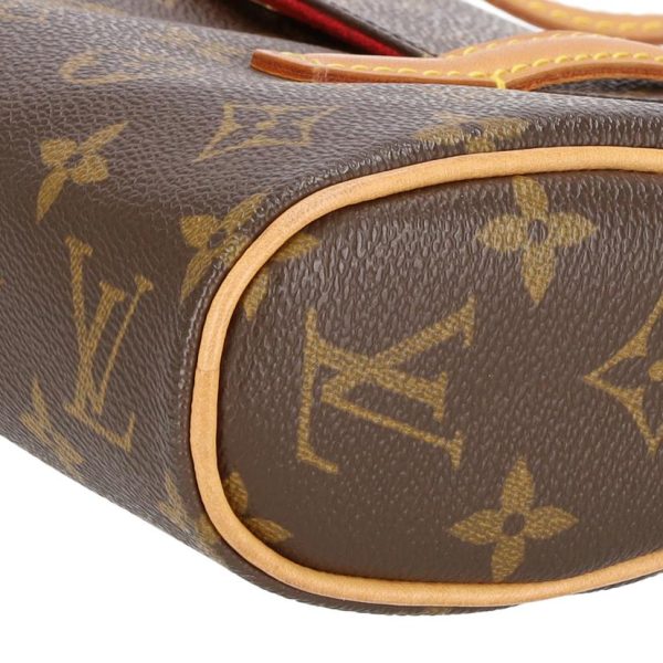 74186 6 Louis Vuitton Sonatine Monogram Clutch Bag Brown