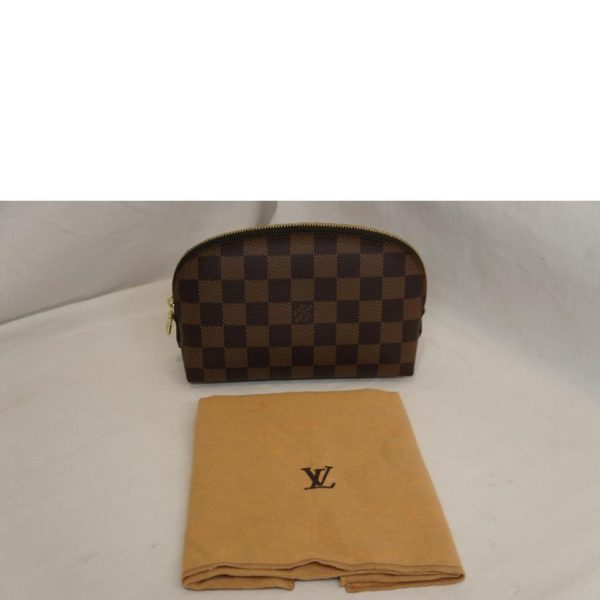 74193 6 Louis Vuitton Pochette Cosmetic Damier Cosmetic Bag Brown