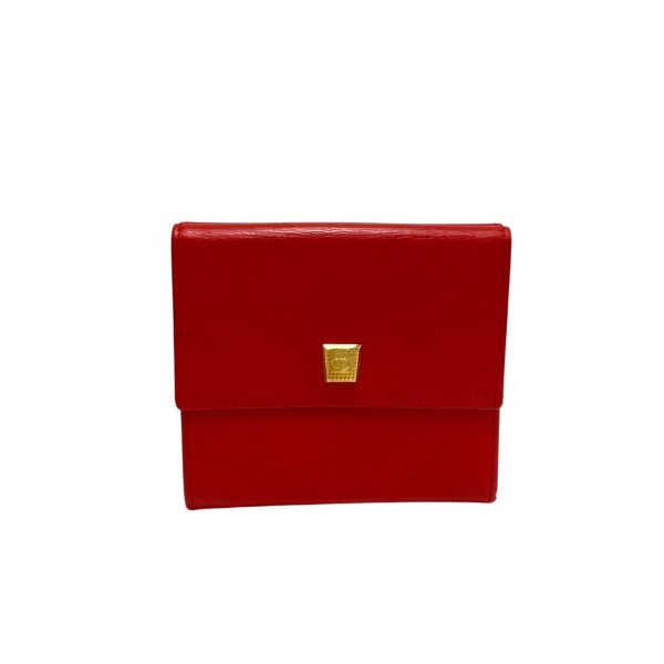 741f738 17553 1 Christian Dior CD Leather Bifold Mini Wallet Red