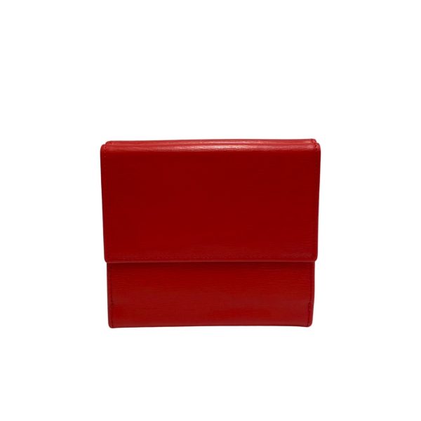 741f738 17553 3 Christian Dior CD Leather Bifold Mini Wallet Red