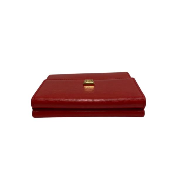 741f738 17553 4 Christian Dior CD Leather Bifold Mini Wallet Red