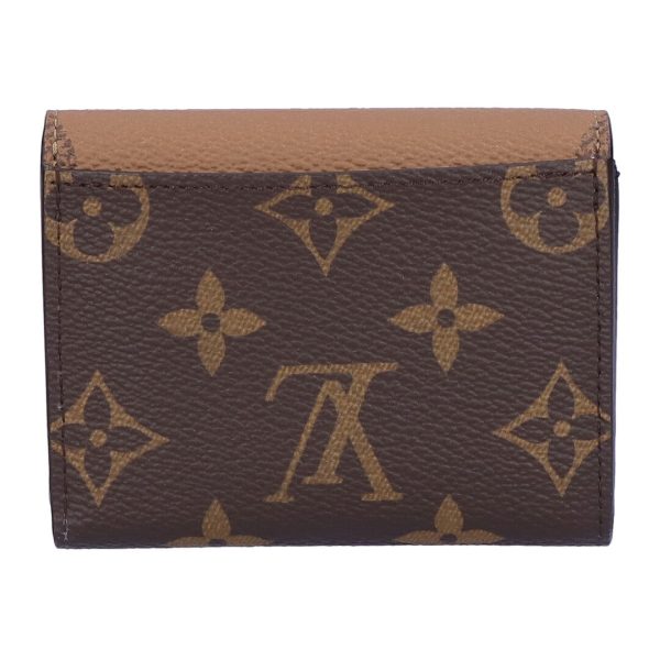 74232 2 LOUIS VUITTON Fold Trifold Mini Wallet Portefeuille Brown