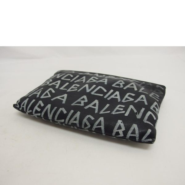 74236 3 Balenciaga Carry Clip Clutch Bag Black