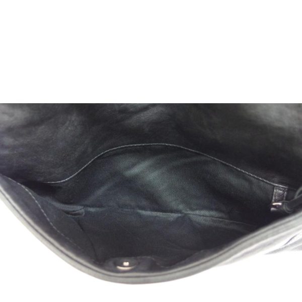 74250 7 Balenciaga Leather Solid 2Way Shoulder Bag Black