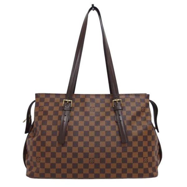 74261 1 Louis Vuitton Chelsea Damier Ebene Tote Bag Brown