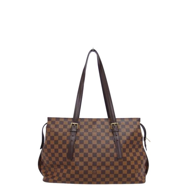 74261 2 Louis Vuitton Chelsea Damier Ebene Tote Bag Brown