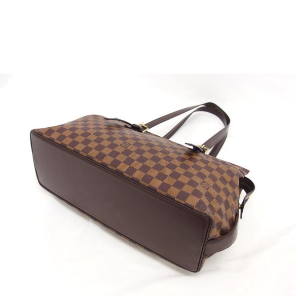 74261 3 Louis Vuitton Chelsea Damier Ebene Tote Bag Brown