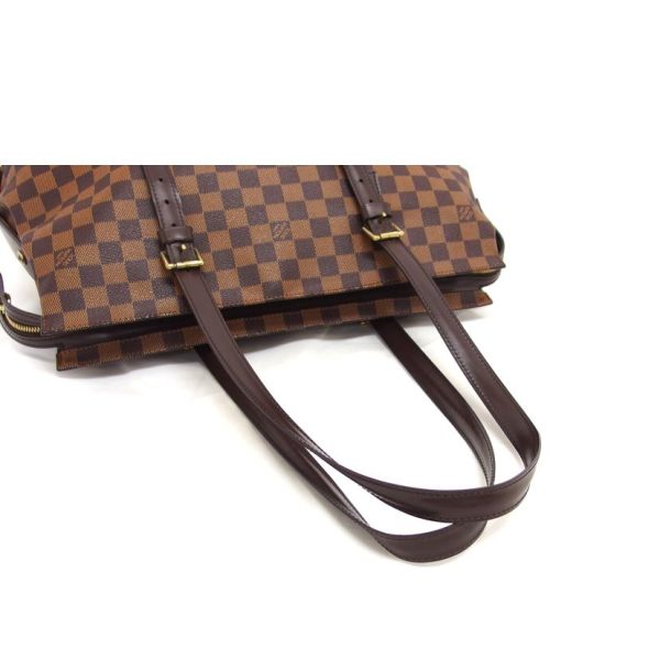 74261 4 Louis Vuitton Chelsea Damier Ebene Tote Bag Brown