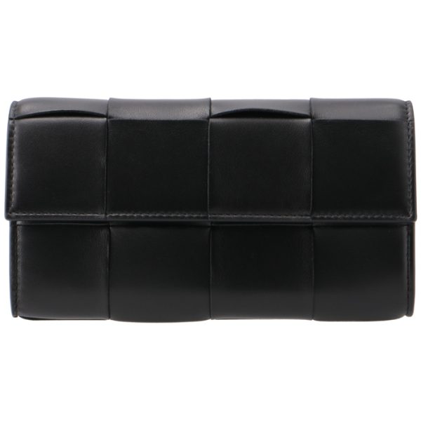 742694vcqc4 1 BOTTEGA VENETA Bifold CASSETTE Large Flap Maxi Bifold Wallet