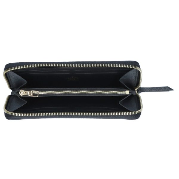 74278 3 LOUIS VUITTON Long Wallet Portefeuille Clemence Black