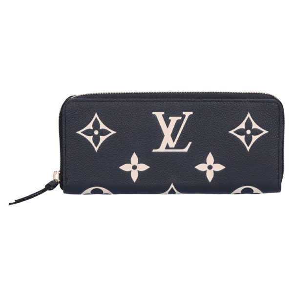 74278 5 LOUIS VUITTON Long Wallet Portefeuille Clemence Black