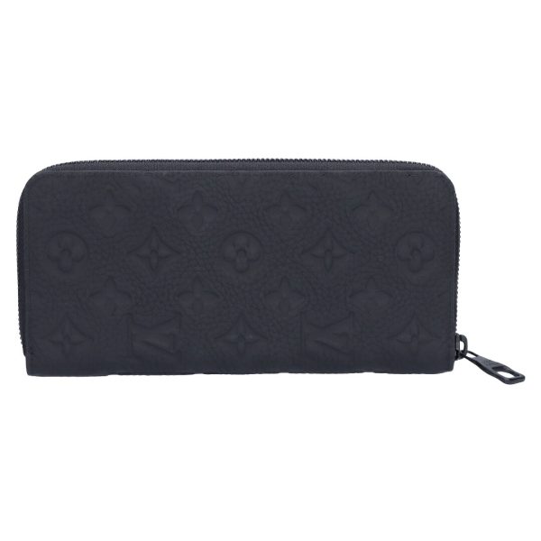 74279 2 LOUIS VUITTON Long Wallet Zippy Wallet Vertical Black