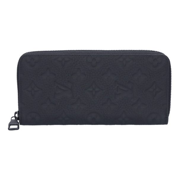 74279 5 LOUIS VUITTON Long Wallet Zippy Wallet Vertical Black