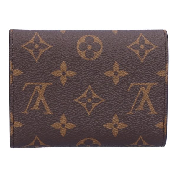 74280 2 LOUIS VUITTON Wallet Portefeuille Victorine Rose Ballerine M62360 Brown