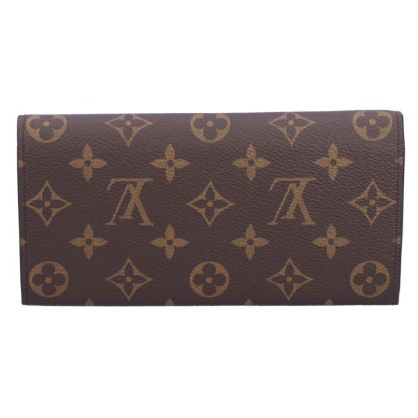 74281 2 LOUIS VUITTON Long Wallet Portefeuille Emily Fuchsia M60697 Brown