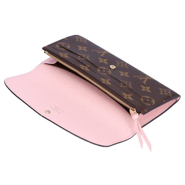 74282 3 LOUIS VUITTON Portefeuille Emily Rose Ballerine M61289 Brown