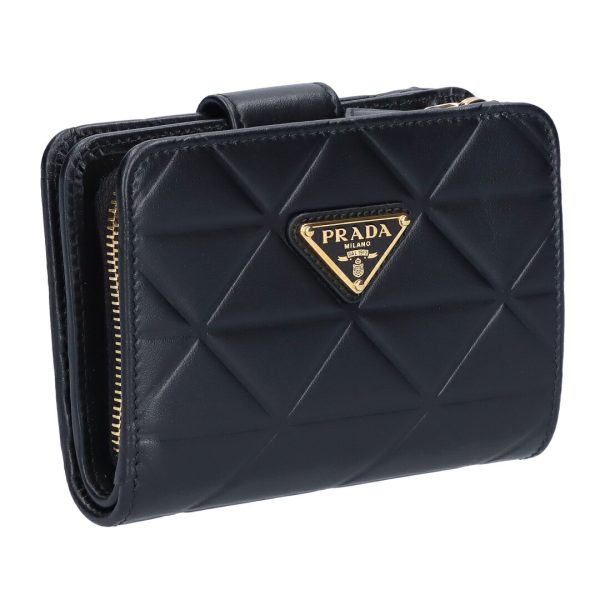 74304 1 PRADA fold wallet bi fold SOFT CALF TRIAN