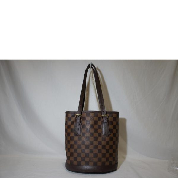 74366 2 Louis Vuitton Malet Tote Bag Damier Ebene Brown