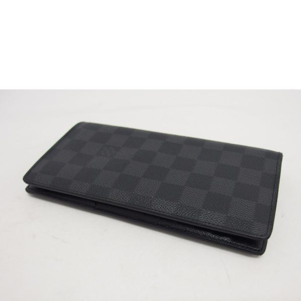 74366 3 Louis Vuitton Portefeuille Brazza Wallet Damier Graphite