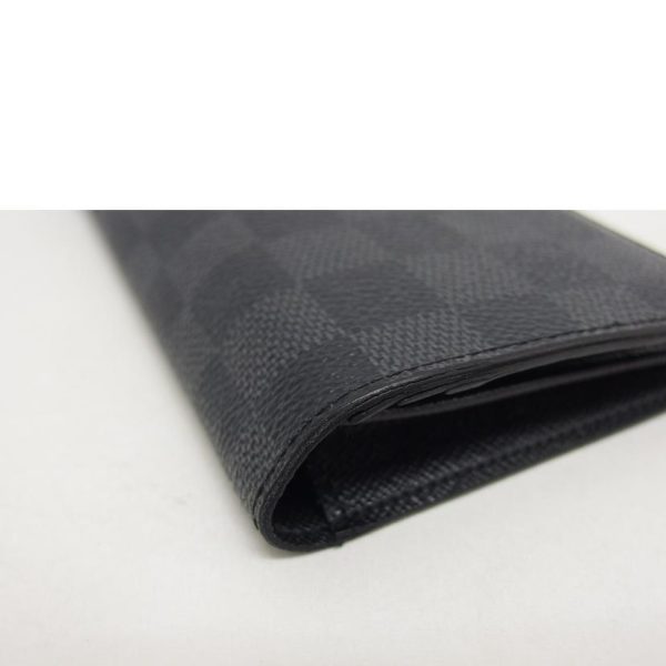 74366 9 Louis Vuitton Portefeuille Brazza Wallet Damier Graphite