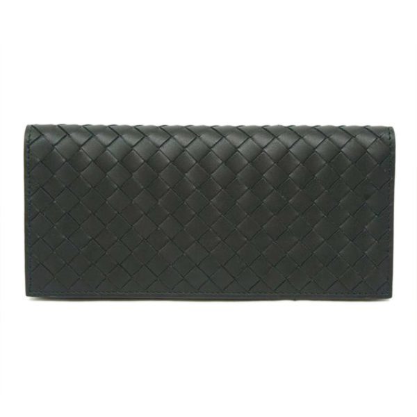 74386 1 Bottega Veneta Intrecciato Two fold Long Bill Wallet