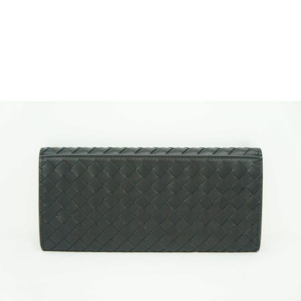 74386 2 Bottega Veneta Intrecciato Two fold Long Bill Wallet