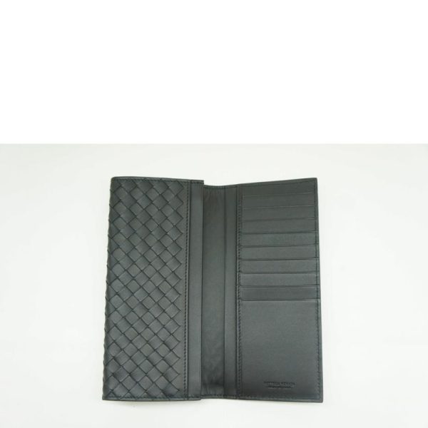 74386 4 Bottega Veneta Intrecciato Two fold Long Bill Wallet