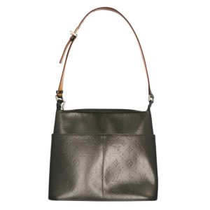 74441 1 Celine Macadam Pattern Shoulder Bag Brown