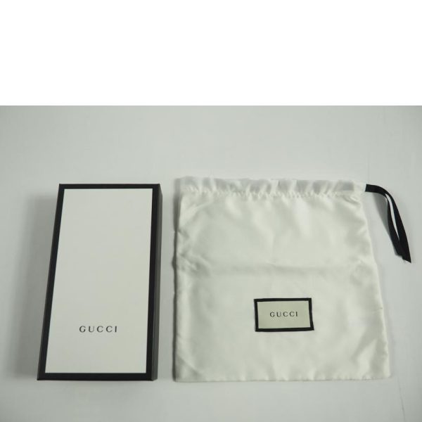 74477 6 Gucci Raja GG Supreme Bi Fold Long Wallet Beige