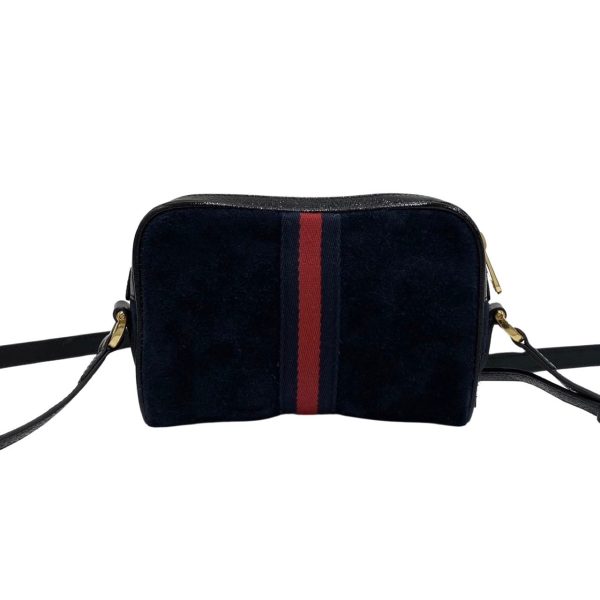 744f744 28697 4 Gucci Ophidia Sherry Line GG Suede Leather Mini Shoulder Bag Navy