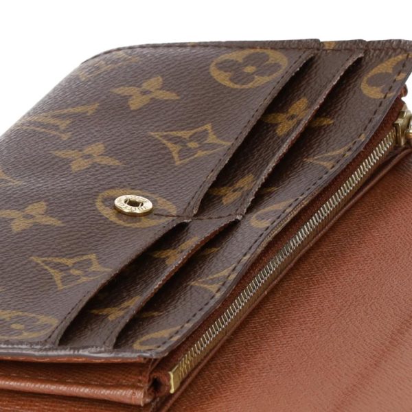 74537 6 Louis Vuitton Portefeuille Sarah Monogram Wallet Brown