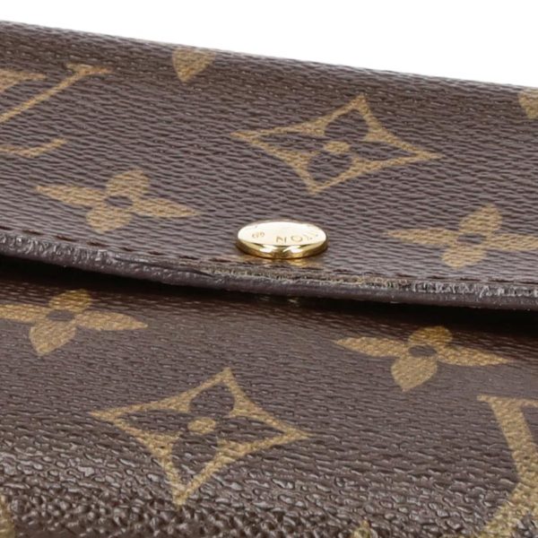 74537 7 Louis Vuitton Portefeuille Sarah Monogram Wallet Brown