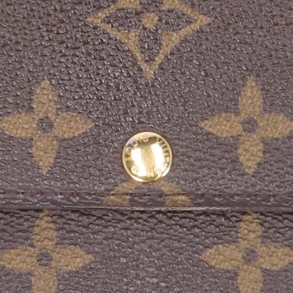 74537 8 Louis Vuitton Portefeuille Sarah Monogram Wallet Brown