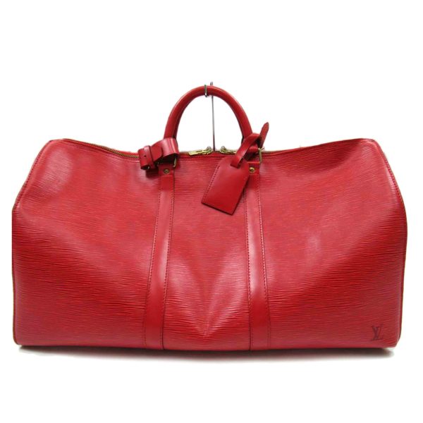 74568 1 Louis Vuitton Keepall 50 Epi Castilian Red Bag Red