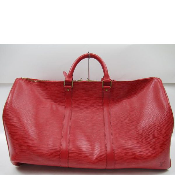 74568 2 Louis Vuitton Keepall 50 Epi Castilian Red Bag Red