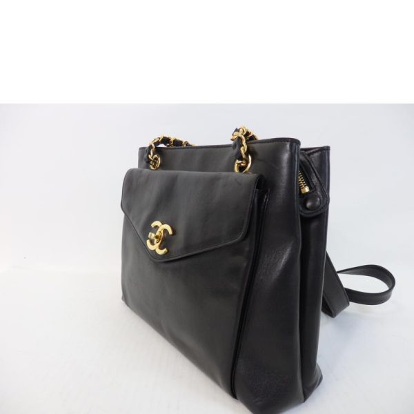 74568 3 Chanel Cocomark Chain Bag Black