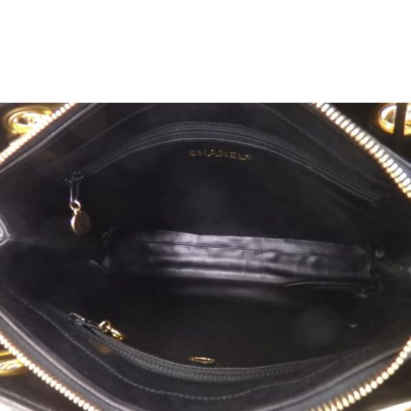 74568 6 Chanel Cocomark Chain Bag Black