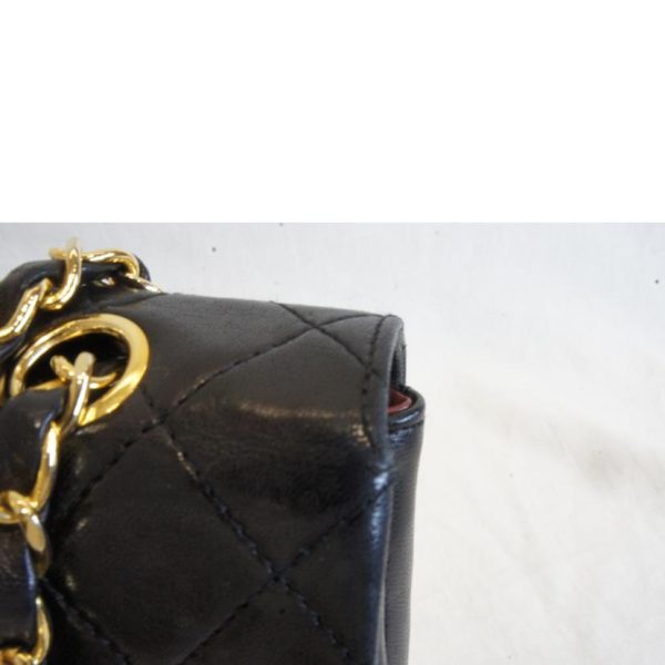 74582 9 Chanel Lambskin Round Flap Chain Shoulder Bag