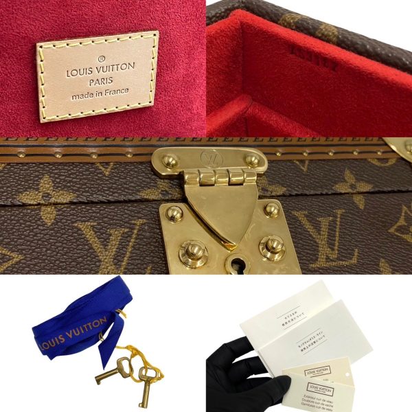 745g744 21147 2 Louis Vuitton Coffret Jubilee Monogram Jewelry Box Vanity Bag Brown